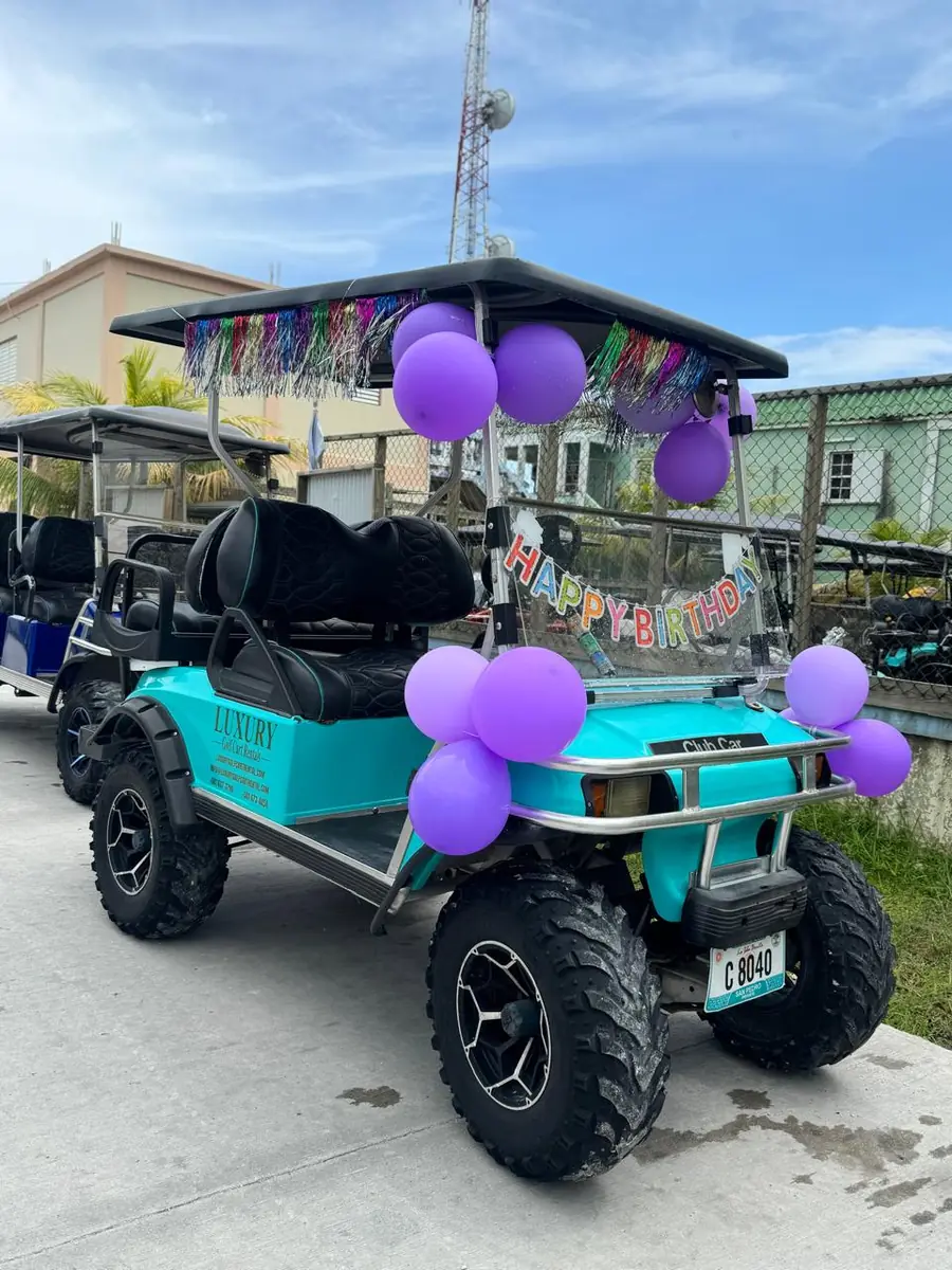 4 Passenger Luxury Golf Cart - San Pedro Belize
